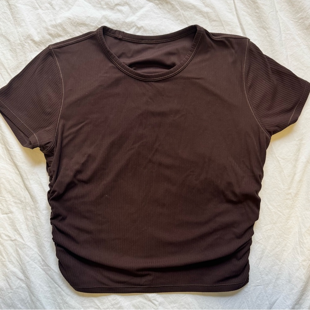 Lululemon All it Takes Ribbed Tee Espresso